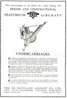 Undercarriages: Features Of De Havilland Aircraft: Undercarriages