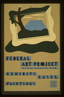 Euclid: Federal Art Project, 4300 Euclid Ave. exhibits easel painti