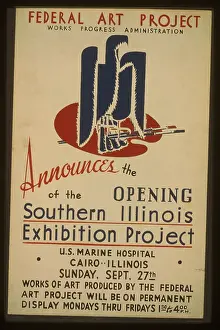 Clutching: Federal Art Project, Works Progress Administration, announce