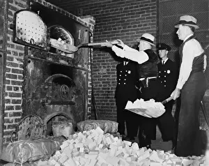 Narcotics: Federal Bureau of Narcotics agents shovel ?