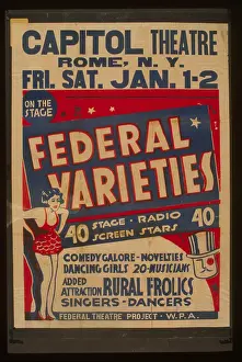 Novelties: Federal Varieties 40 stage, radio, screen stars : Comedy gal
