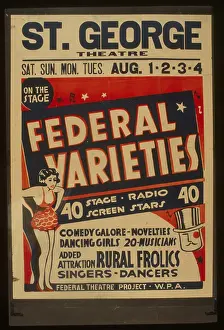 Novelties: Federal Varieties 40 stage, radio, screen stars : Comedy gal