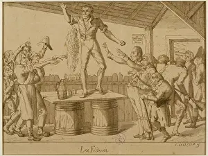 Directoire: The Federates. Anonymous Engraving. Paris