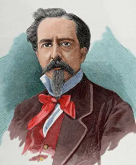 Sanchez: Federico Hoppe (1826-/). Functionary and politician. Engravi