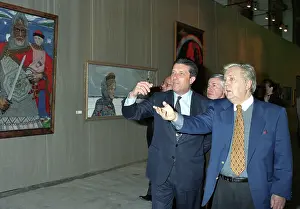 Glazunov: Federico Mayor and Ilya Glazunov, 1994