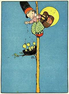 Mabel: Feeding the Birds, by Mabel Lucie Attwell