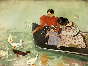 Cassatt: Feeding the Ducks, by Cassatt