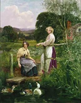 Yeend: Feeding the Ducks ' two girls