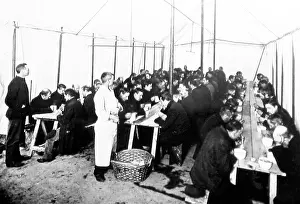 Dole: Feeding unemployed men in London, early 1900s