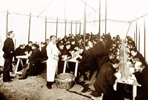 Dole: Feeding unemployed men in London, early 1900s