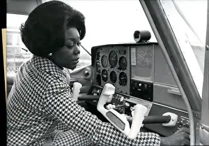 Climbed: Felicia Weathers, opera singer, piloting a plane