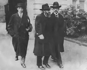 Periphery: Felix Fechenbach, Kurt Eisner, Dr. Mueckle, 1918