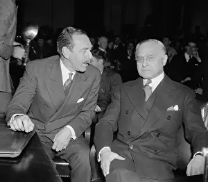 Acheson: Felix Frankfurter (right) with his counsel Dean