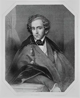 Bartholdy: Felix Mendelssohn, engraving