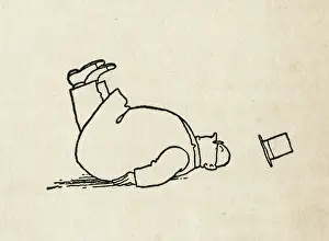 Rotund: He fell through to the path