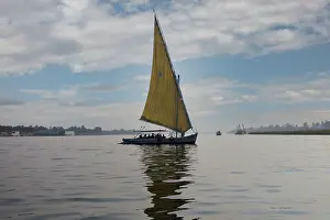 Felucca: Felucca, river Nile, Luxor, Egypt
