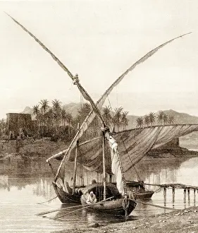 Felucca: Feluccas At Philae, Egypt