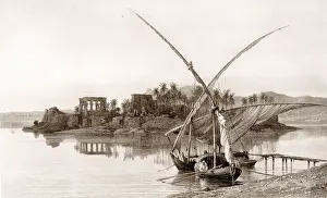 Felucca: Feluccas At Philae, Egypt