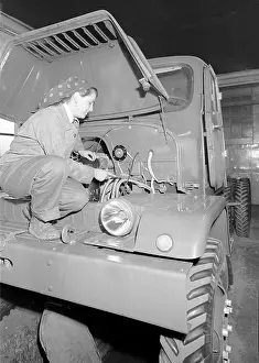 Gottwald: Female auto worker - truck assembly line