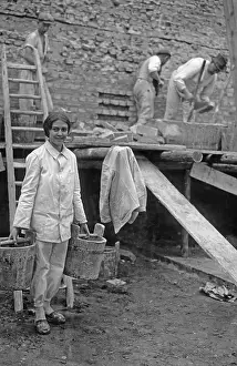 Apprentice: Female bricklayer apprentice, 1926