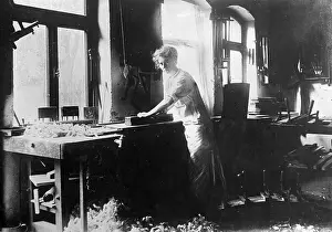 Planing: Female Carpenter