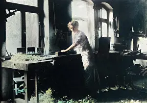 Planing: Female Carpenter