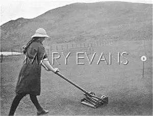 Scarcity: A female greenkeeper at Argyllshire