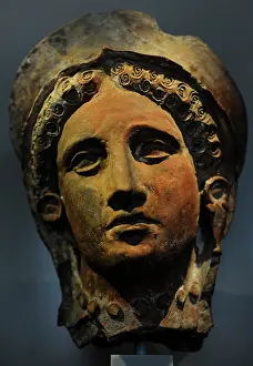Cyprus: Female head. Paphos, Cyprus