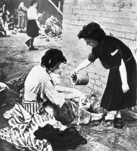 Prewar: A female internee at Ravensbrueck concentration camp, Brande