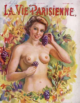 FEMALE NUDE/GRAPES 1956