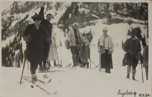 Engelberg: Female skiers on practice slope