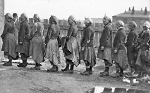 Queueing: Female surface workers queueing, South Wales