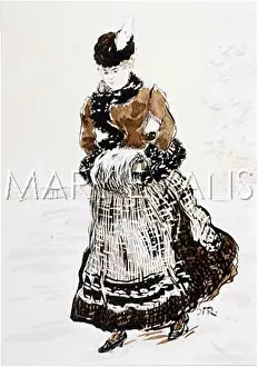 Frowns: FEMALE TYPE IN SNOW 19C