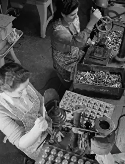 Connecticut: Female workers making parts to be used for