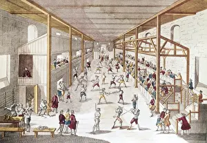 Academies: Fencing academy at Bologna