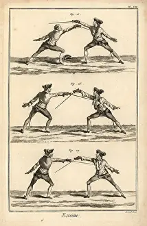 Escrime: Fencing positions