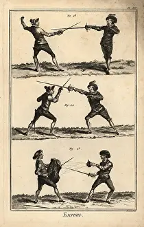 Escrime: Fencing positions