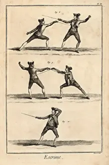 Escrime: Fencing positions