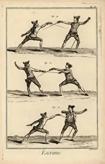 Escrime: Fencing positions