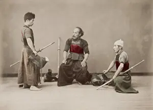 Kendo: Fencing practice, kendo, Japan