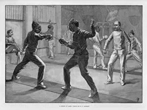 Careful: FENCING SCHOOL 1890