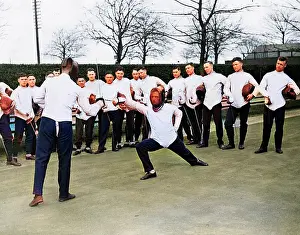 Barnaby (colourised): FENCING SOLDIERS