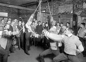 Fraternity: Fencing students, 1911