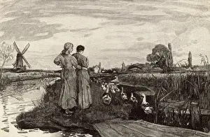 Octave: In the Fens - Evening by Robert Walker Macbeth ARA