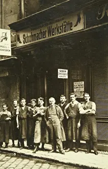 Shoemakers: Ferdinand Neumann shoe-maker workshop in
