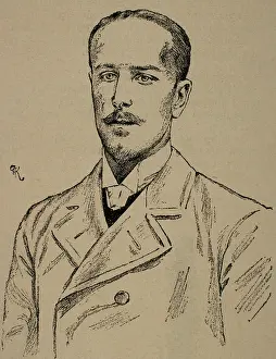 Fernand: Fernand Khnopff (1858-1921). Engraving
