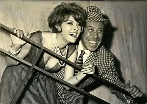 Standup: Fernandel and Perrette Pradier at film premiere