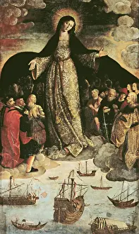 Virgen: FERNANDEZ, Alejo (1475-1546). The Virgin of the