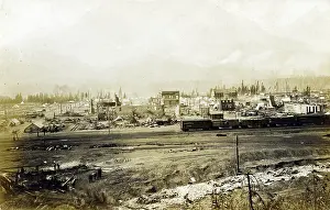 Cleared: Fernie, BC, Canada - panorama after the devastating fire