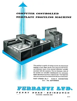 Template: Ferranti Computer Controlled Template Profiling Machines